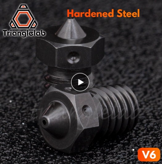 Trianglelab: Steel hardened nozzle e3d v6